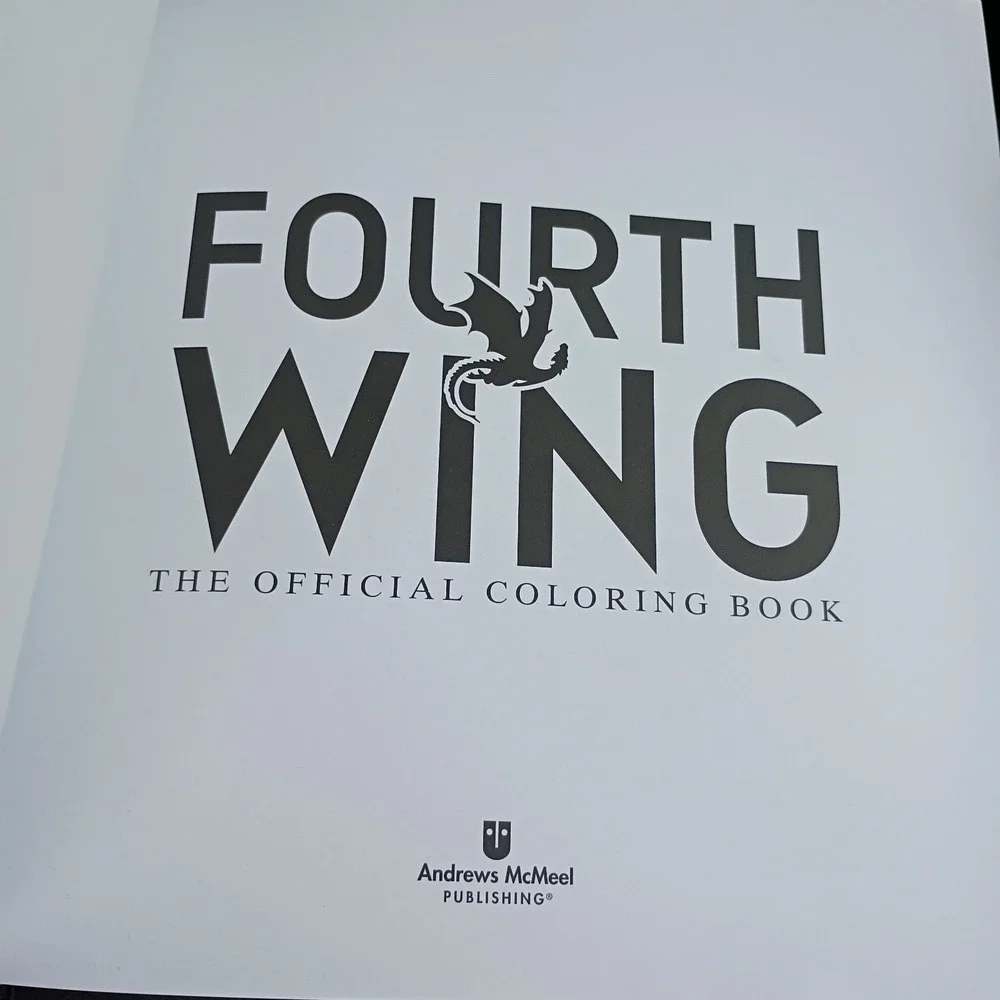 Fourth Wing: The Official Colouring Book by Entangled Paperback Book